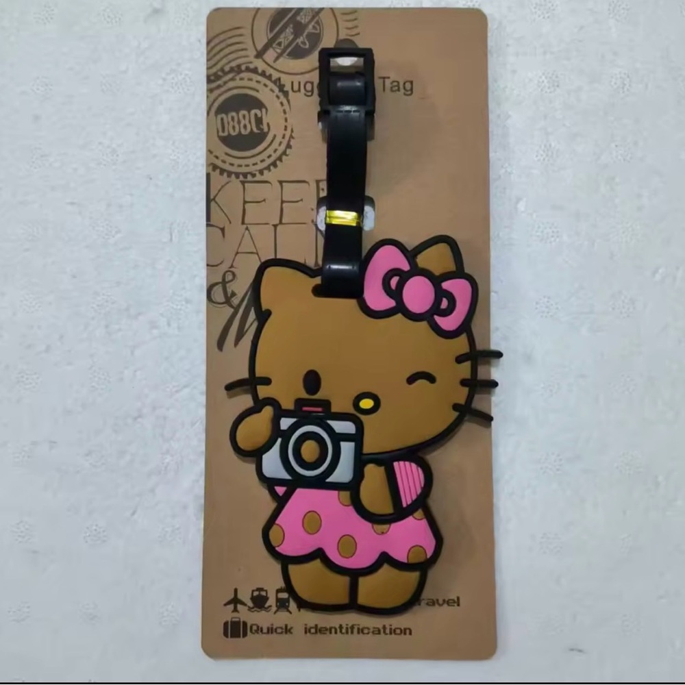 Pink Hello Kitty Luggage Tag